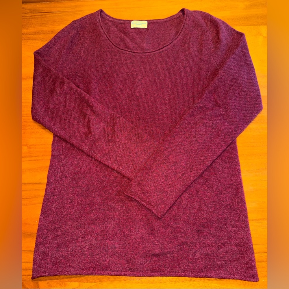 Club Monaco Merlot Cashmere Sweater, size m